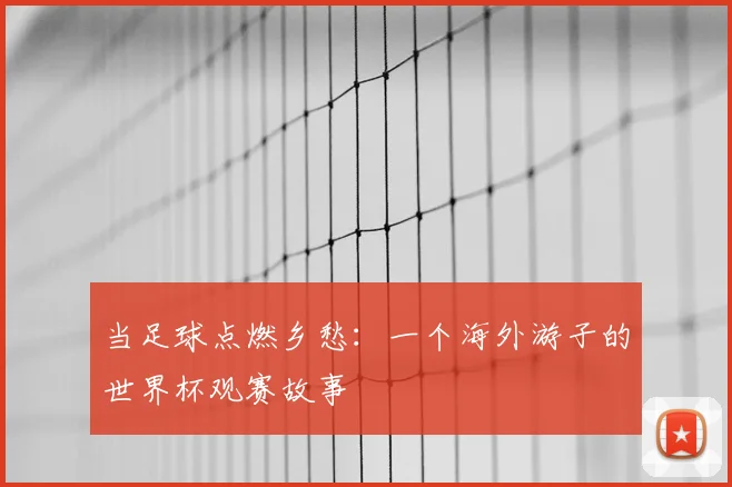 当足球点燃乡愁：一个海外游子的世界杯观赛故事