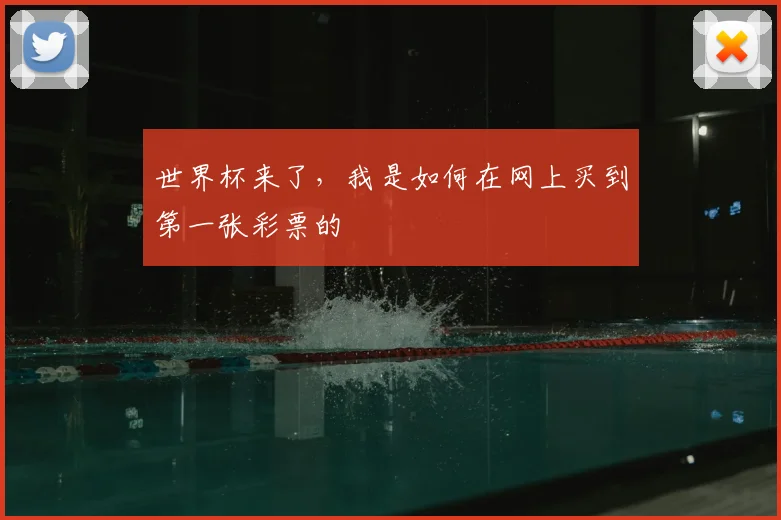 世界杯来了，我是如何在网上买到第一张彩票的